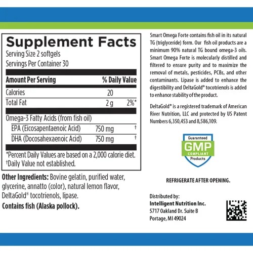 Smart Omega 3+ (60 softgels) - Image 3